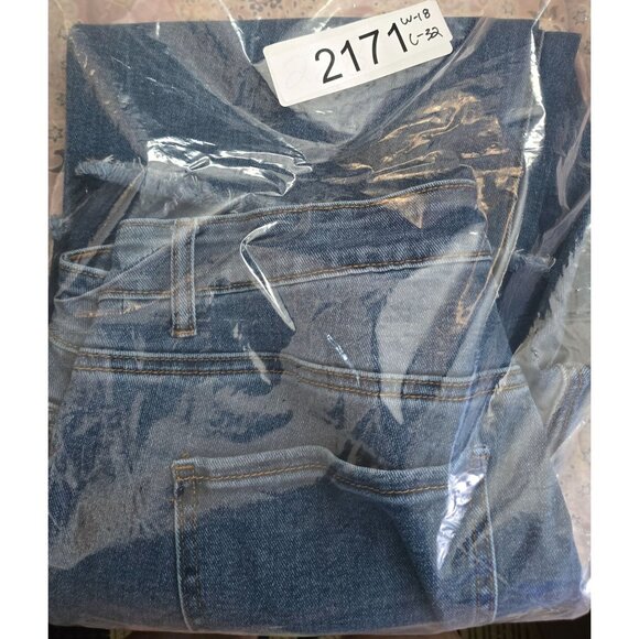 Embroidered Flared Jeans With Frayed Hem 36x32 boho cottagecore western relaxed - Picture 7 of 7